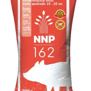 นานาพรรณ 162 อาหารสัตว์สำหรับหมูเล็ก น้ำหนัก 15-30 กก. บรรจุ 30 กก. NNP 162