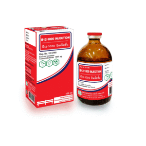 B12-1000 Injection 100ml – วิตามิน B12 สูตรเข้มข้นสำหรับสัตว์ทุกชนิด