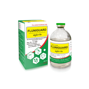 Fluniguard Injection 100ml – ยาต้านการอักเสบสำหรับสัตว์ ควบคุมอาการปวดและไข้