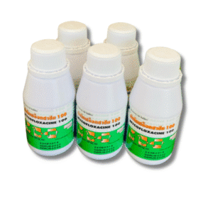 มัยโคฟล๊อกซาซีน 100 (Mycofloxacin 100) – ยาปฏิชีวนะสำหรับสัตว์ปีก | รักษาโรคทางเดินหายใจและลำไส้ในไก่ เป็ด ขนาด 1 ลิตร