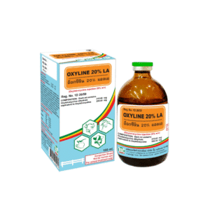 Oxyject 20%® LA Injection 100ml – ยาปฏิชีวนะออกฤทธิ์ยาวนานสำหรับสัตว์เศรษฐกิจ | รักษาการติดเชื้อแบคทีเรียในวัว แกะ และสุกร