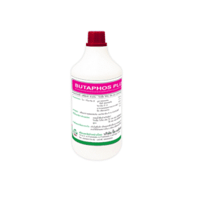 Butaphos Plus 1 ลิตร – สารเสริมพลังงานและฟอสฟอรัสสำหรับสัตว์ สูตรรวม Butafosfan + Vitamin B12