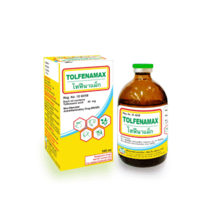 Tolfenamax Injection 100ml – ยาต้านการอักเสบสำหรับสัตว์ ควบคุมอาการปวดและไข้