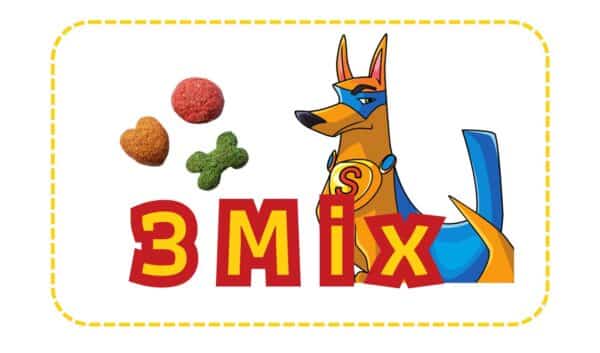 อาหารสุนัข SUPER DOG HiQ รสเนื้อ ตับ และผัก บรรจุ 20กก. 3Mix - Image 2