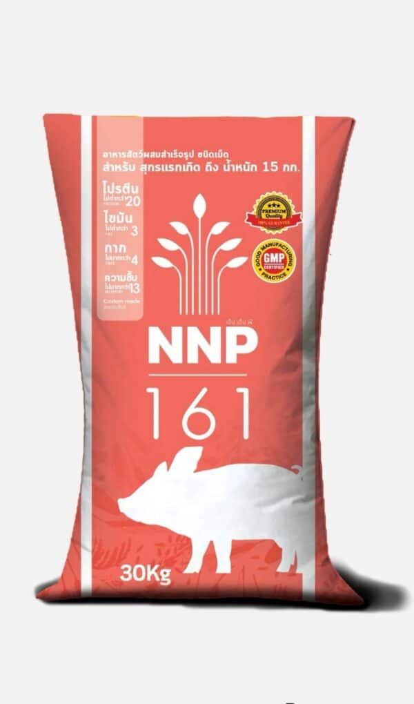 อาหารสุกรนม นานาพรรณ 161 สำหรับหมูแรกเกิด - 25 กก. (บรรจุ 30 กก.) | NNP 161