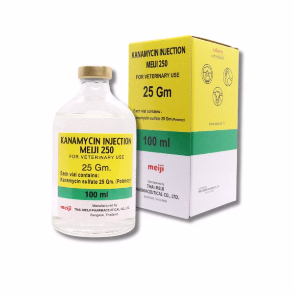 คานามัยซิน อินเจ็คชั่น เมจิ (KANAMYCIN INJECTION MEIJI) – ยาปฏิชีวนะ