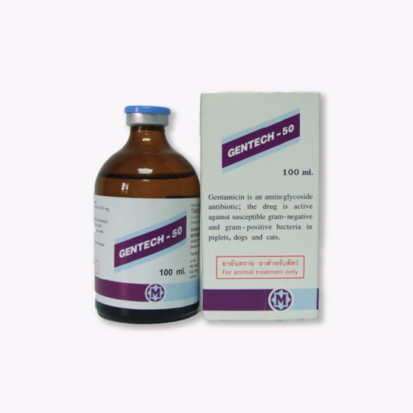 เจนเทค-50 (GENTECH-50) ยาปฏิชีวนะ Gentamicin 5%