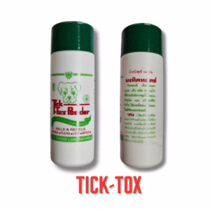 แป้งทิคทอคซ์ (Tick-Tox Powder) - กำจัดเห็บหมัดและแมลงศัตรูพืช 2 in 1