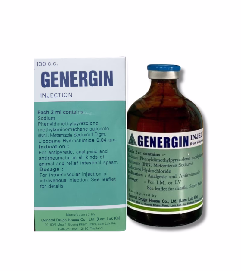 GENERGIN Injection 100 ml ยาฉีดแก้ปวด ลดไข้ สำหรับสัตว์