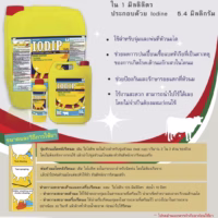 IODIP ไอโอดิพ น้ำยาจุ่มหัวนมโค ฆ่าเชื้อ ป้องกันเต้านมอักเสบ สำหรับฟาร์มโคนม