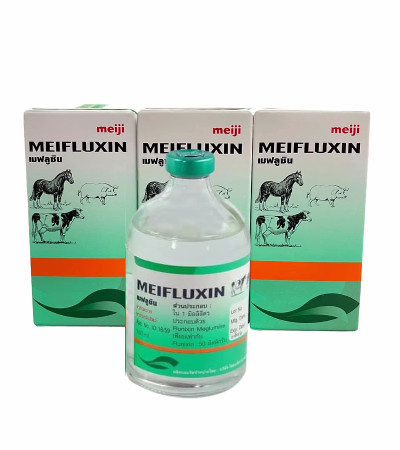 MEIFLUXIN (เมฟลูซิน) ยาแก้อักเสบสัตว์ 100 ml โดย Meiji