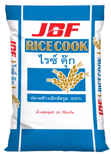 RICE COOK ปลายข้าวเอ็กซ์ทรูด 100% สำหรับอาหารสัตว์ | ย่อยง่าย เหมาะสำหรับลูกสุกร | ถุง 30 กก.