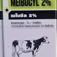 MEIBOCYL 2% (เมโบซิล 2%) Marbofloxacin 20 mg/mL ยาปฏิชีวนะสำหรับลูกสุกรและลูกโค ขนาด 100 mL